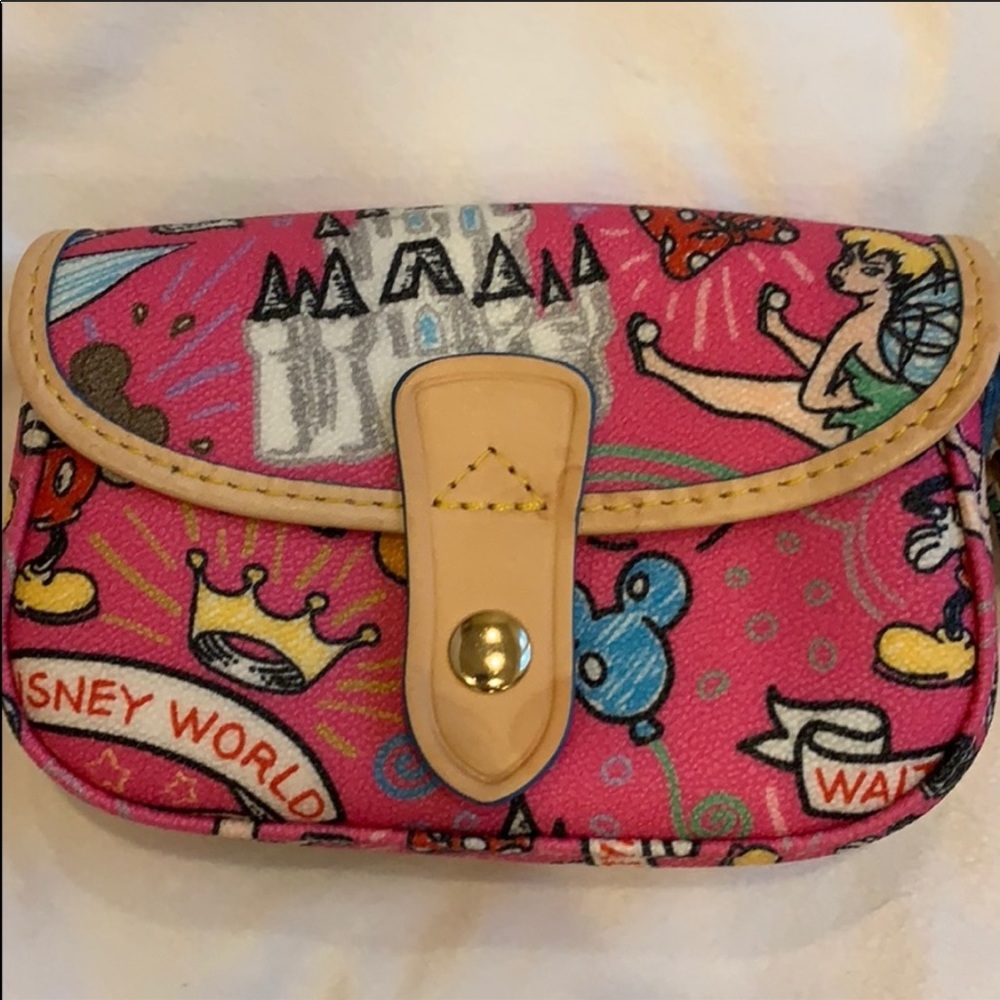 Pink Dooney and Burke Wristlet